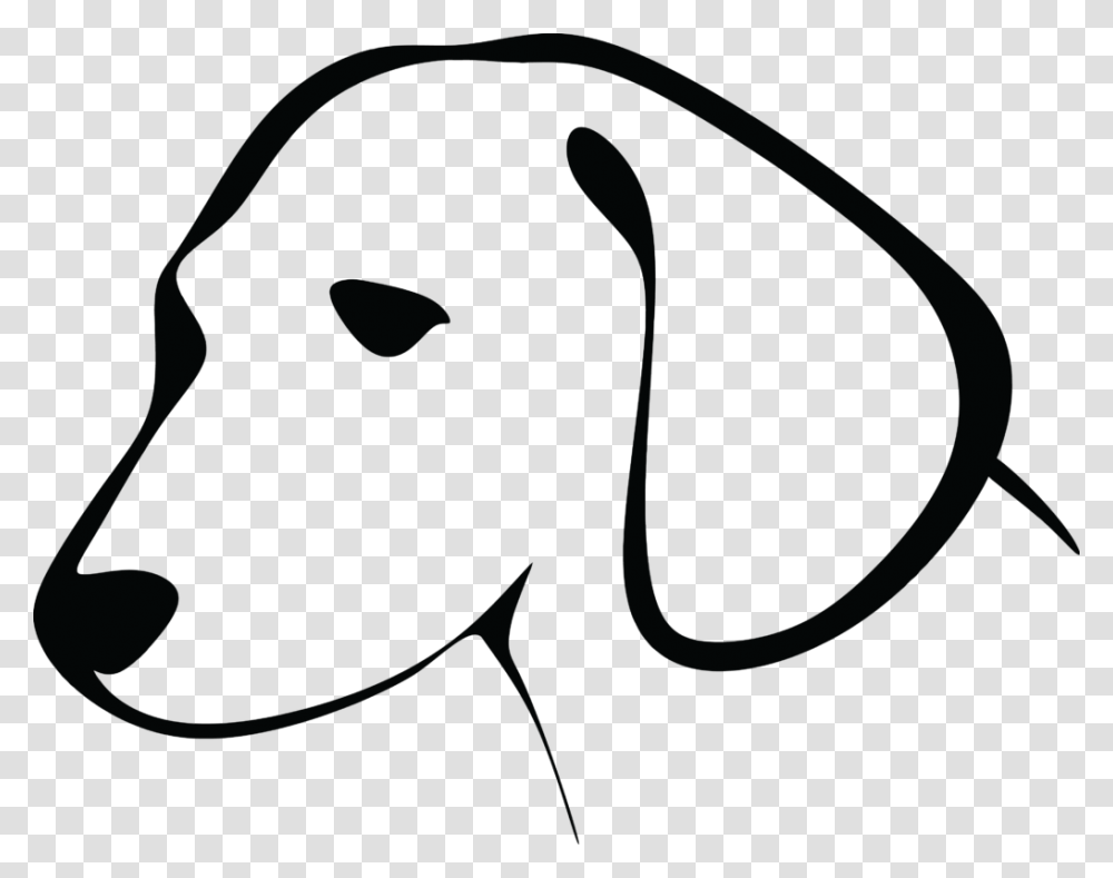 Free Clipart Of A Black And White Dog Head Clip Art, Alien, Face, Silhouette, Animal Transparent Png