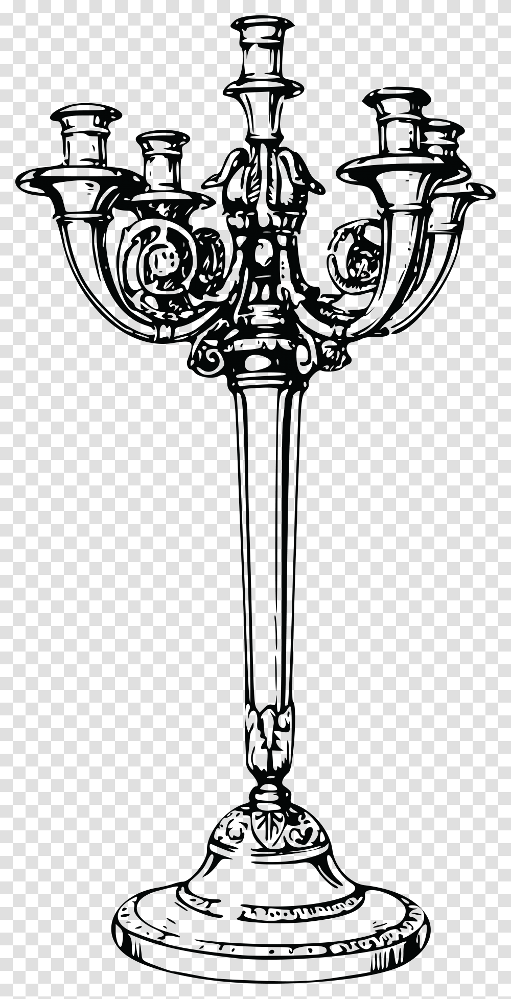 Free Clipart Of A Candle Stick Candelabrum Clipart, Lamp, Cross, Emblem Transparent Png