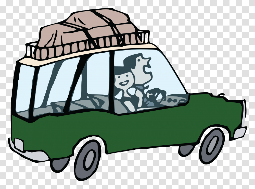 Free Clipart Of A Couple On A Road Trip, Windshield, Vehicle, Transportation, Car Transparent Png