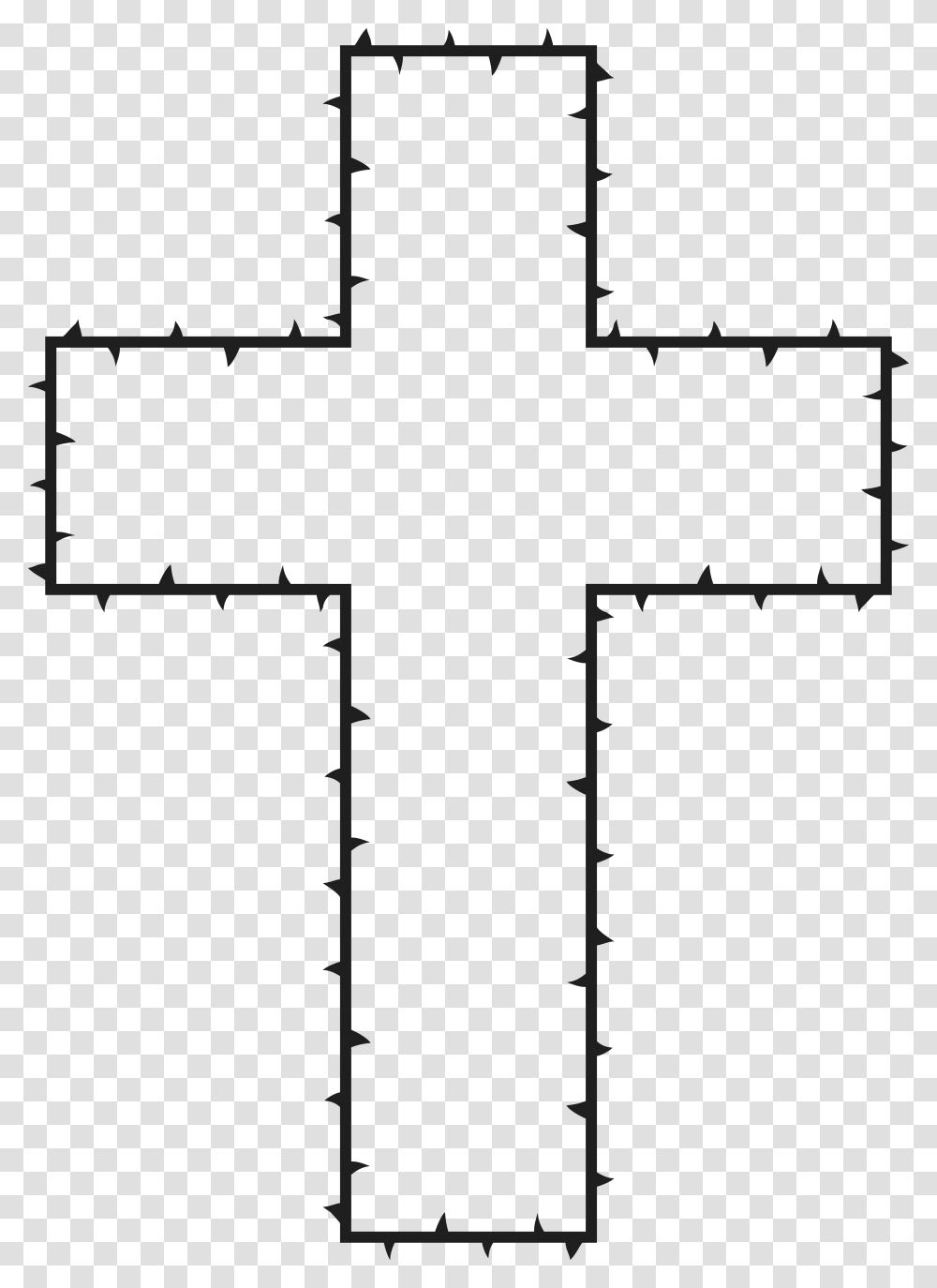 Free Clipart Of A Cross Made Of Thorns Cruz Sem Fundo, Crucifix Transparent Png