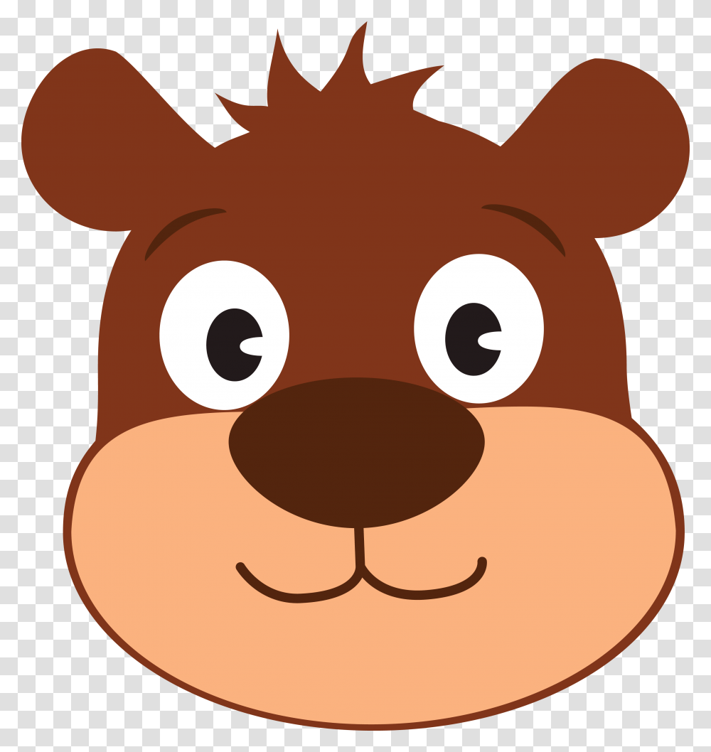 Free Clipart Of A Cute Bear Face, Mammal, Animal, Pig, Snout Transparent Png