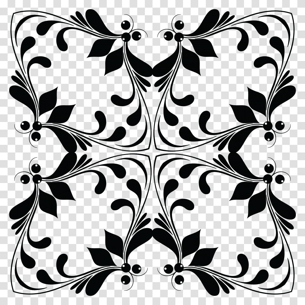 Free Clipart Of A Floral Design Element Corner Border Design, Pattern, Painting Transparent Png