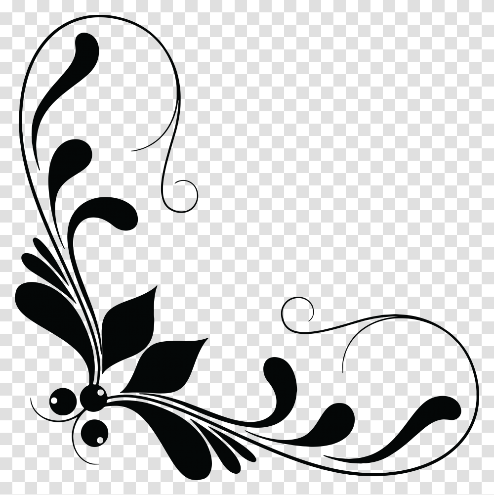 Free Clipart Of A Floral Design Element, Pattern, Painting Transparent Png