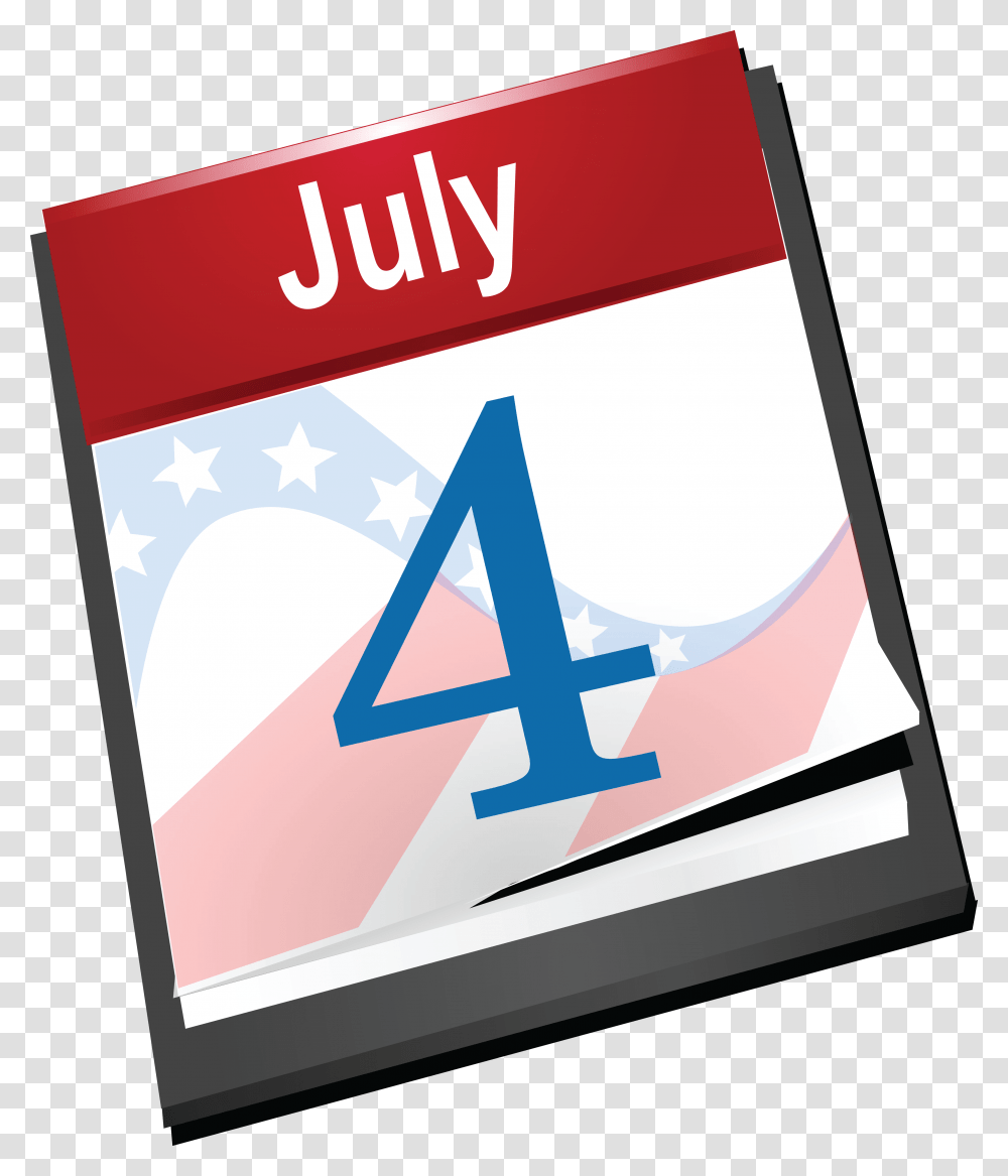 Free Clipart Of A Fourth Of July Calendar, Electronics, Computer, Label Transparent Png