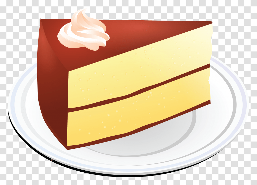 Free Clipart Of A Layered Vanilla Cake With Chocolate Free Clipart Cake, Food, Pottery, Dessert, Brie Transparent Png