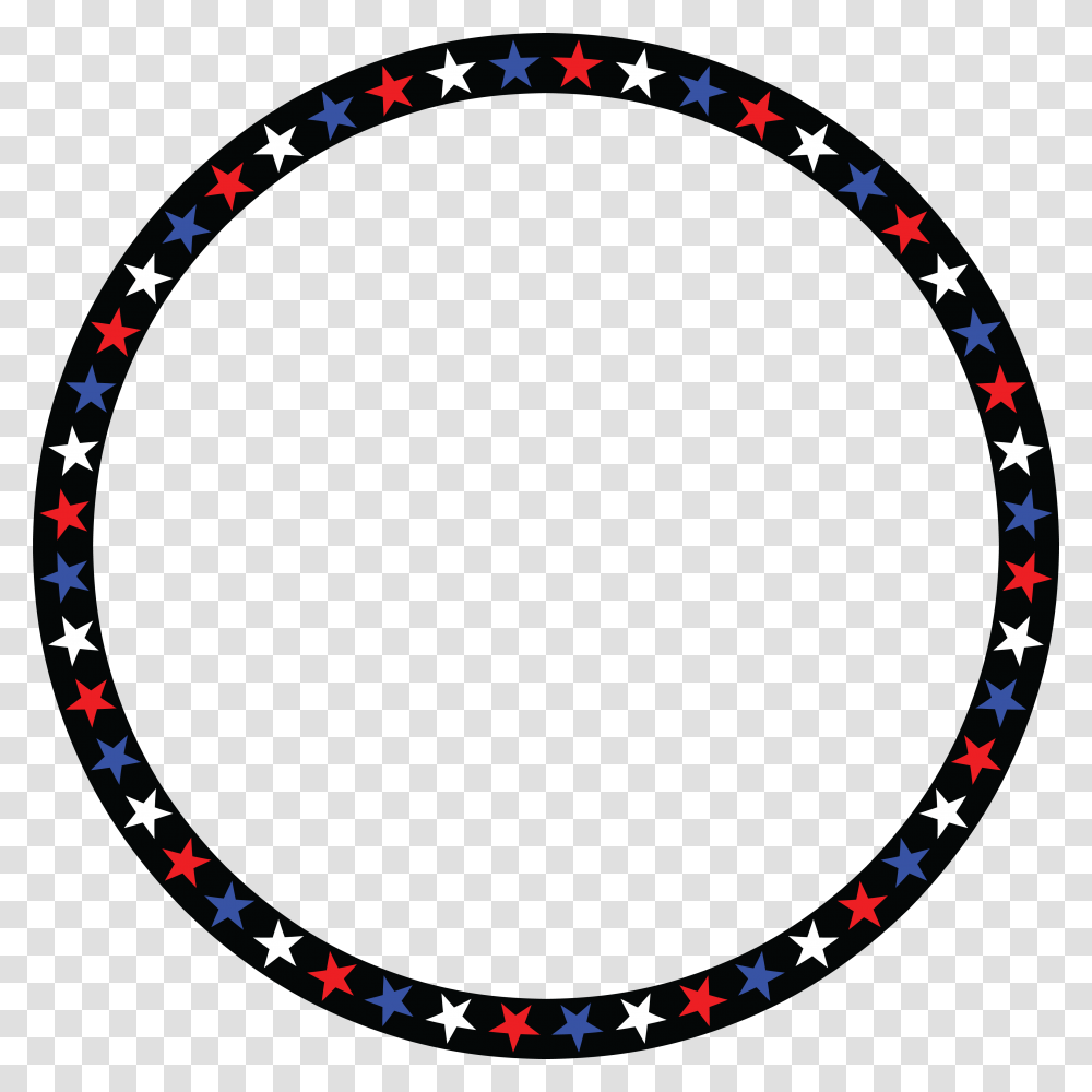 Free Clipart Of A Patriotic American Star Patterned Circle, Rug, Star Symbol Transparent Png