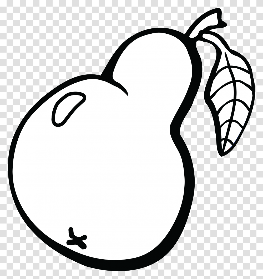 Free Clipart Of A Pear, Stencil, Silhouette, Animal, Sticker Transparent Png
