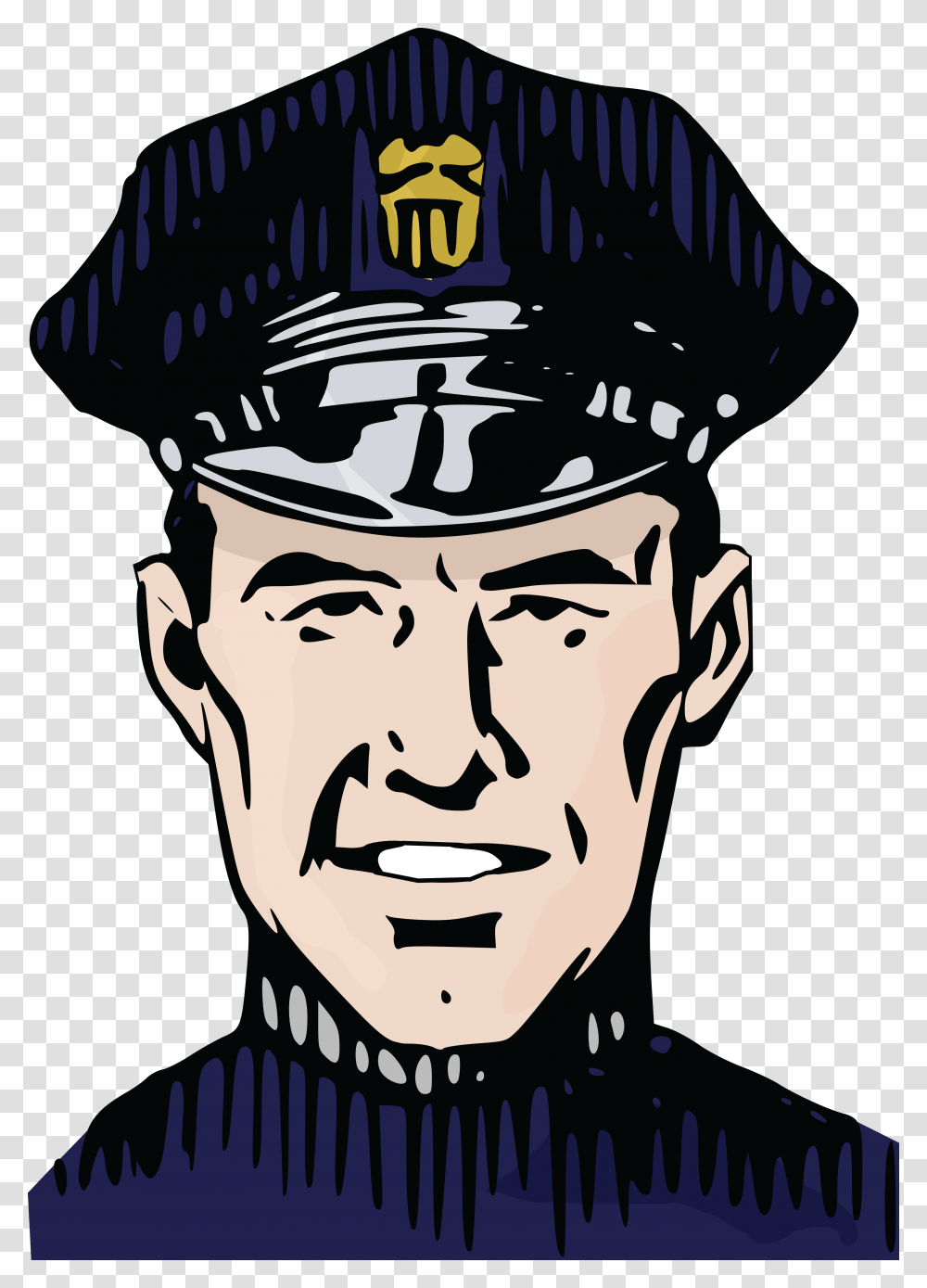 Free Clipart Of A Police Man, Person, Human, Poster, Advertisement Transparent Png