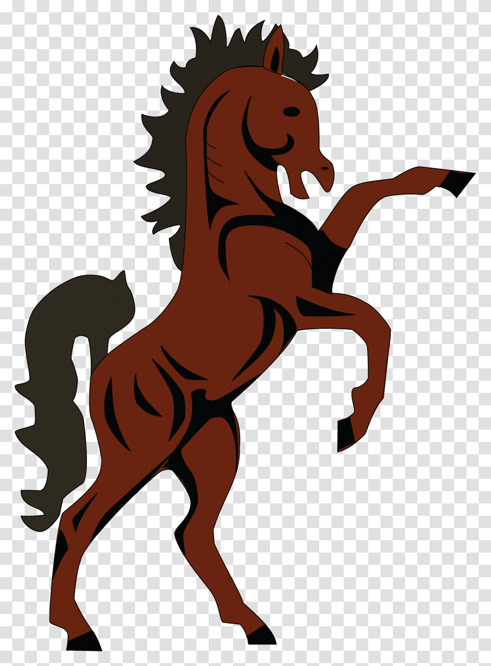 Free Clipart Of A Rearing Horse, Advertisement, Poster, Animal, Dinosaur Transparent Png