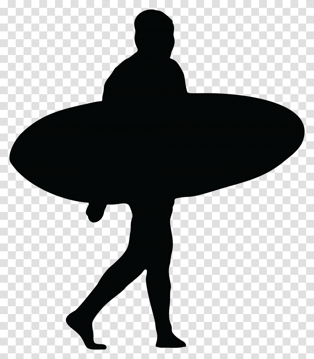Free Clipart Of A Silhouetted Surfer, Dance, Ballet, Ballerina, Dance Pose Transparent Png