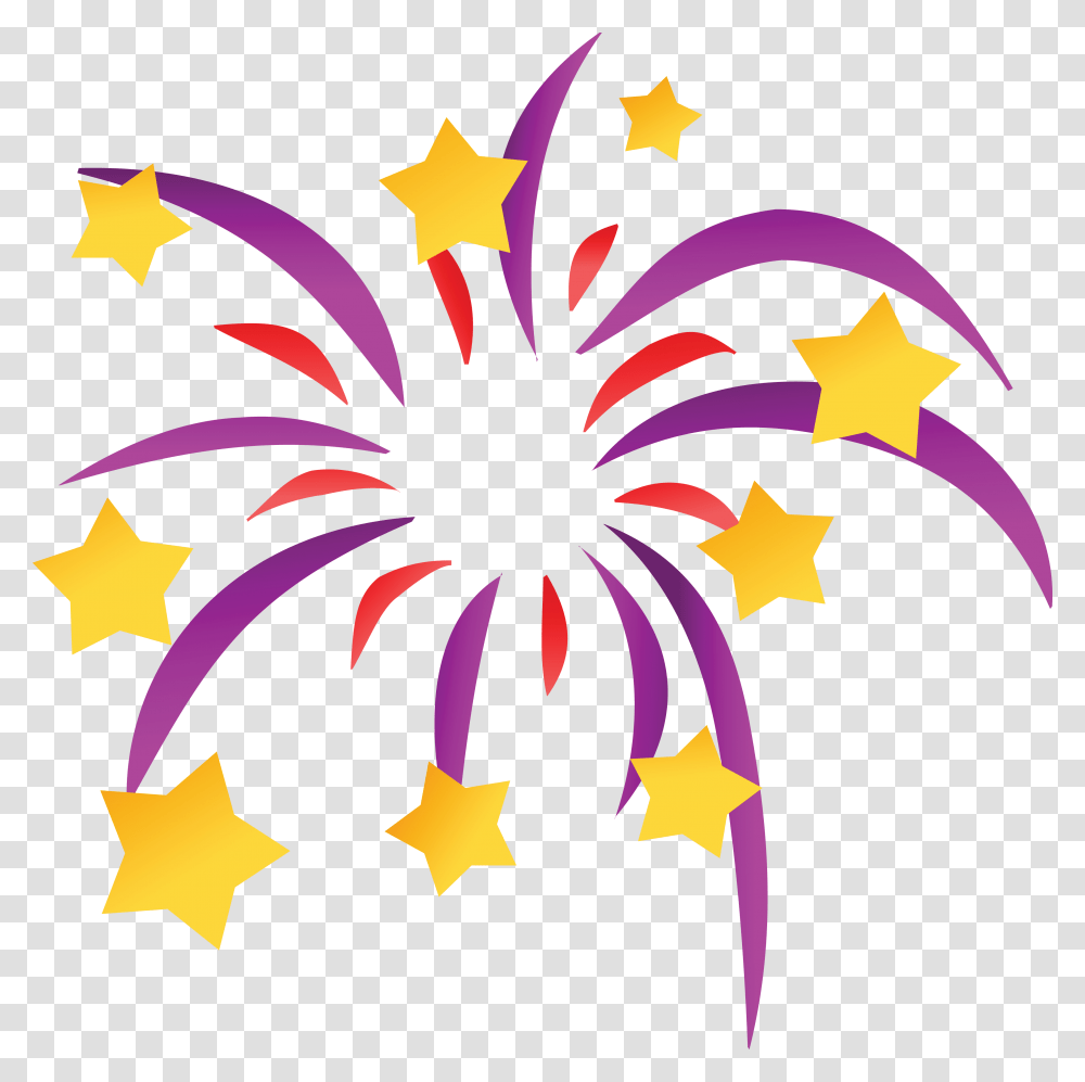 Free Clipart Of A Starry Firework, Star Symbol Transparent Png