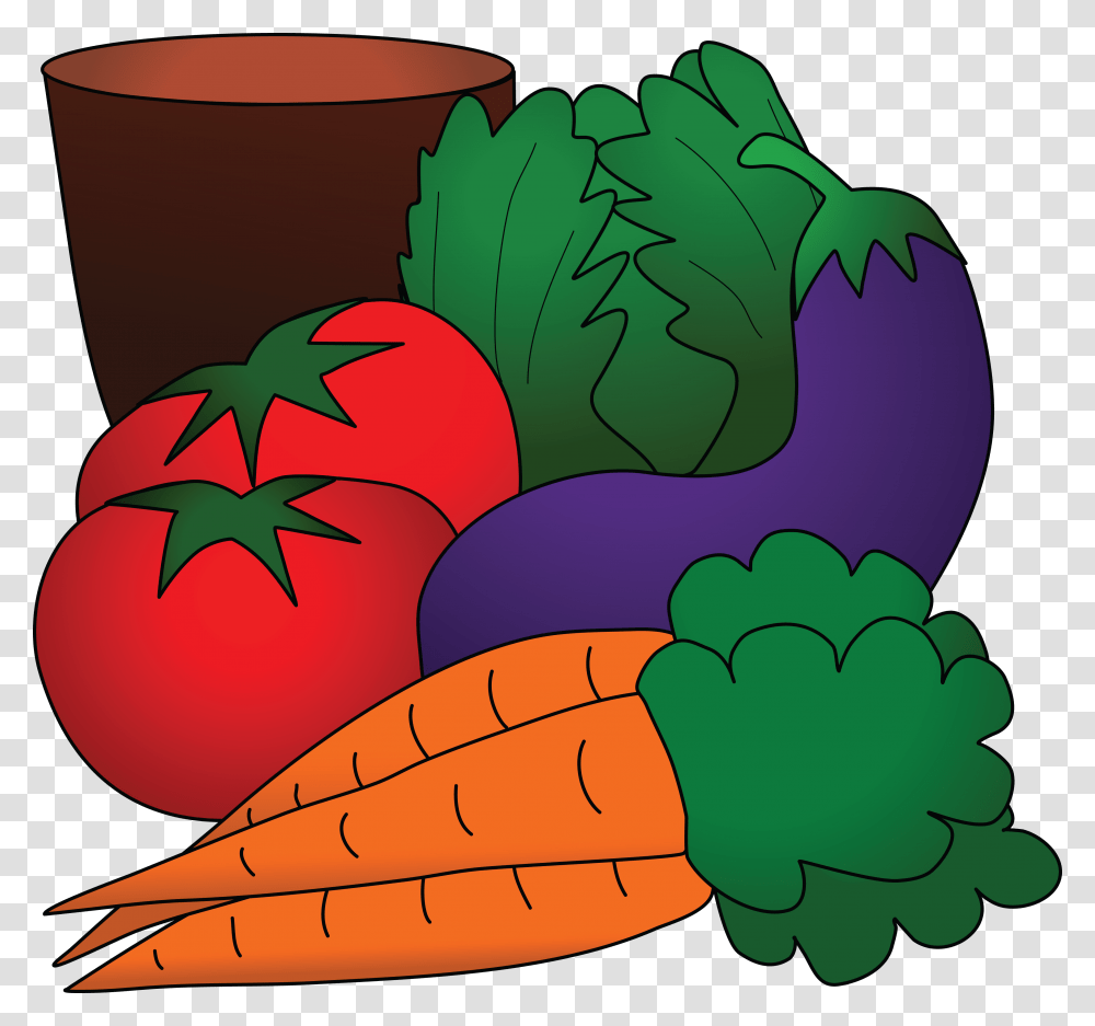 Free Clipart Of A Still Life Of Produce, Plant, Vegetable, Food, Carrot Transparent Png