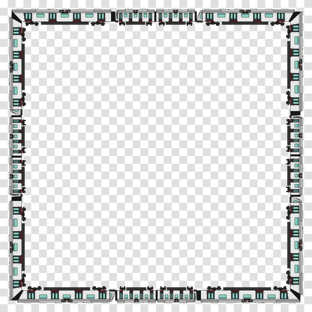 Free Clipart Of A Train Border, Rug, Minecraft Transparent Png