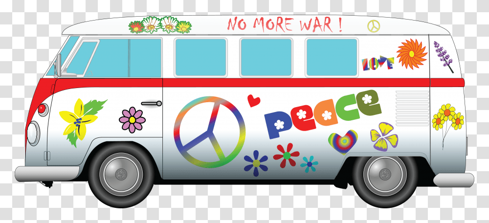 Free Clipart Of A Volkswagen Bus, Vehicle, Transportation, Fire Truck Transparent Png