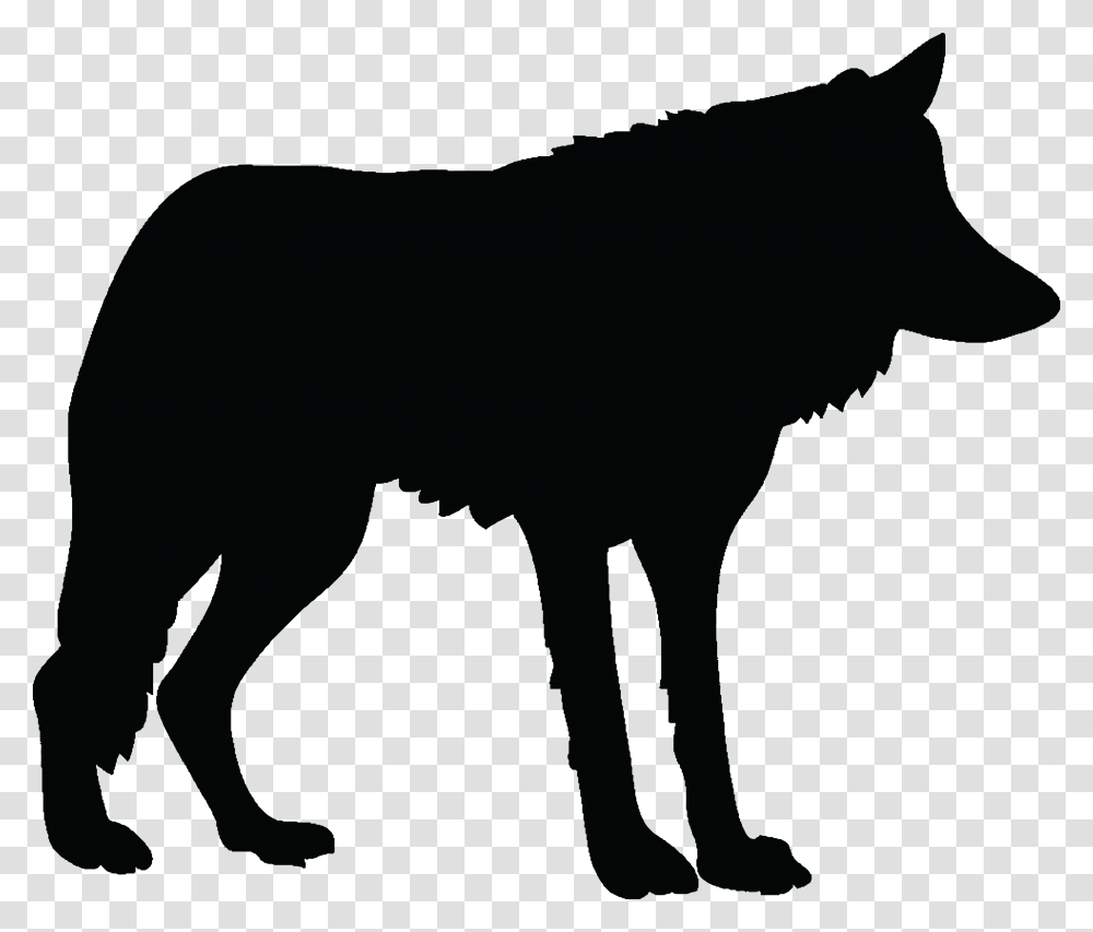 Free Clipart Of A Wolf, Silhouette, Mammal, Animal, Wildlife Transparent Png