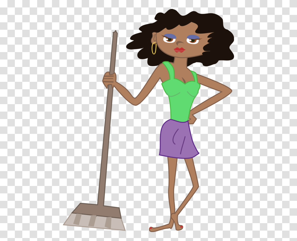 Free Clipart Of Housekeeping, Female, Girl, Toy, Dress Transparent Png
