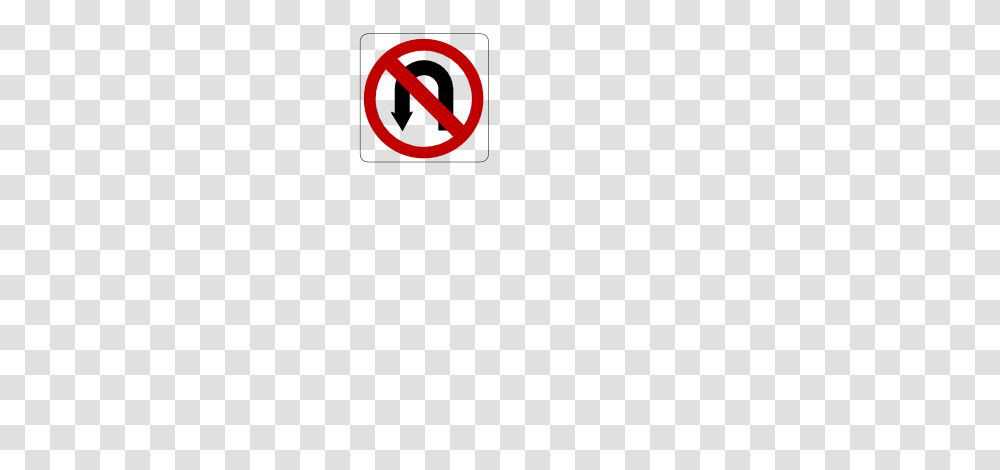 Free Clipart Of No U Turn Sign, Road Sign, Stopsign Transparent Png