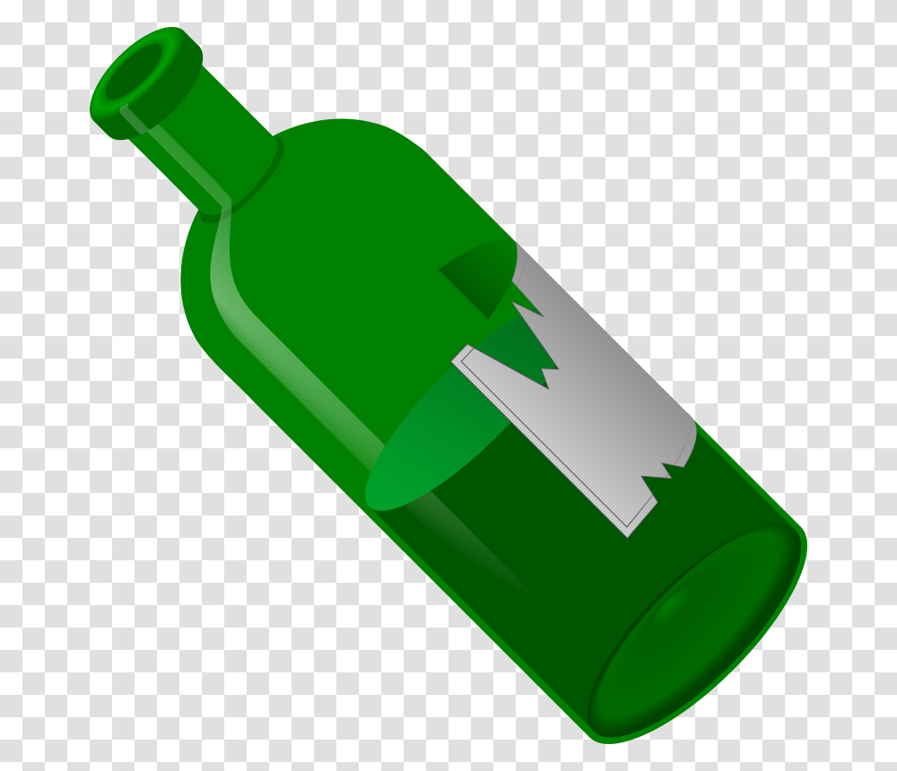 Free Clipart Old Open Bottle Qubodup, Green, Shovel, Tool, Beverage Transparent Png