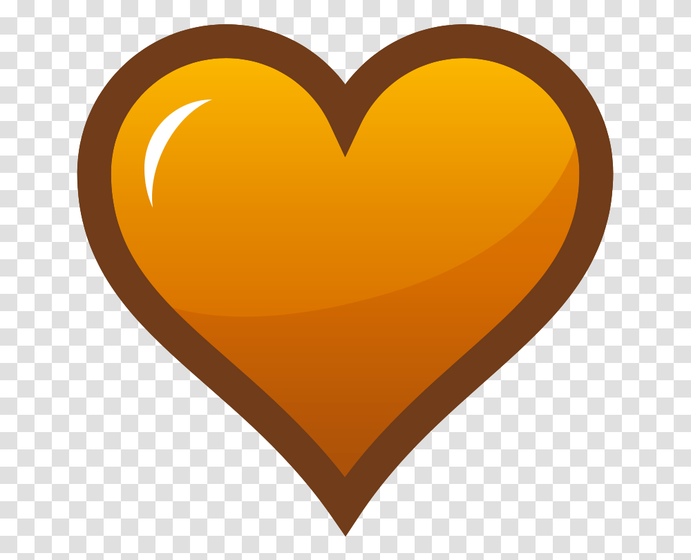Free Clipart Orange Heart Icon Pianobrad Transparent Png