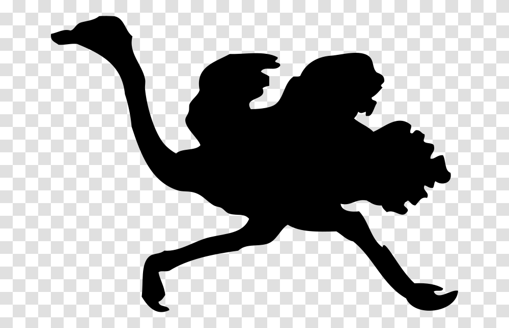 Free Clipart Ostrich Silhouette Johnny Automatic, Gray, World Of Warcraft Transparent Png