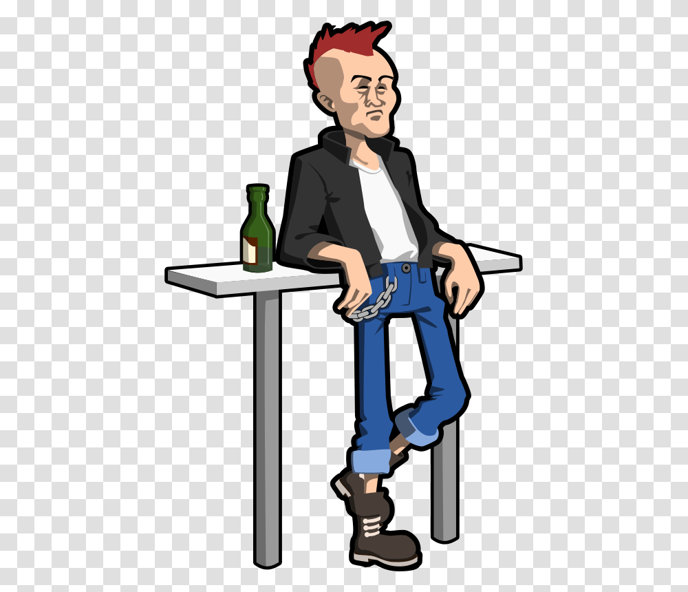 Free Clipart, Person, Standing, Beverage, Bottle Transparent Png