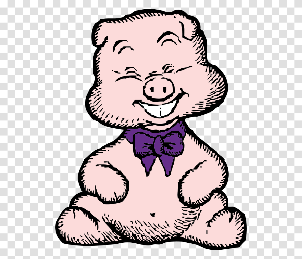 Free Clipart Pig Johnny Automatic, Tie, Accessories, Accessory, Face Transparent Png