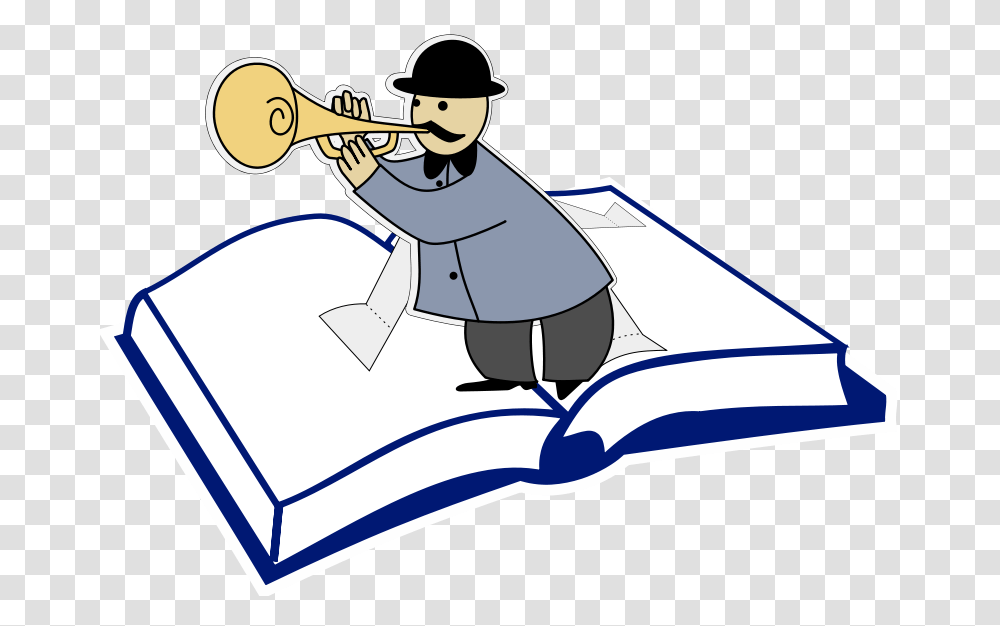 Free Clipart Pop Up Book Eady, Horn, Brass Section, Musical Instrument, Bugle Transparent Png