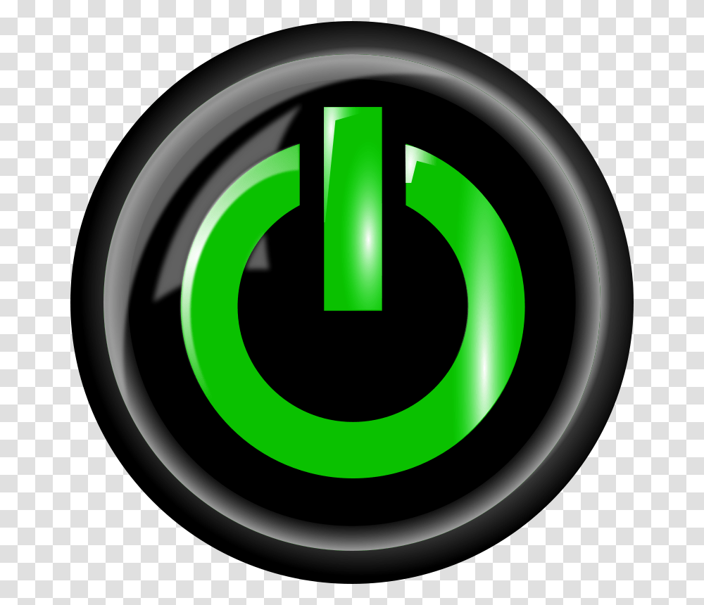 Free Clipart Power Button Black Bnielsen, Green, Vegetation, Plant, Machine Transparent Png