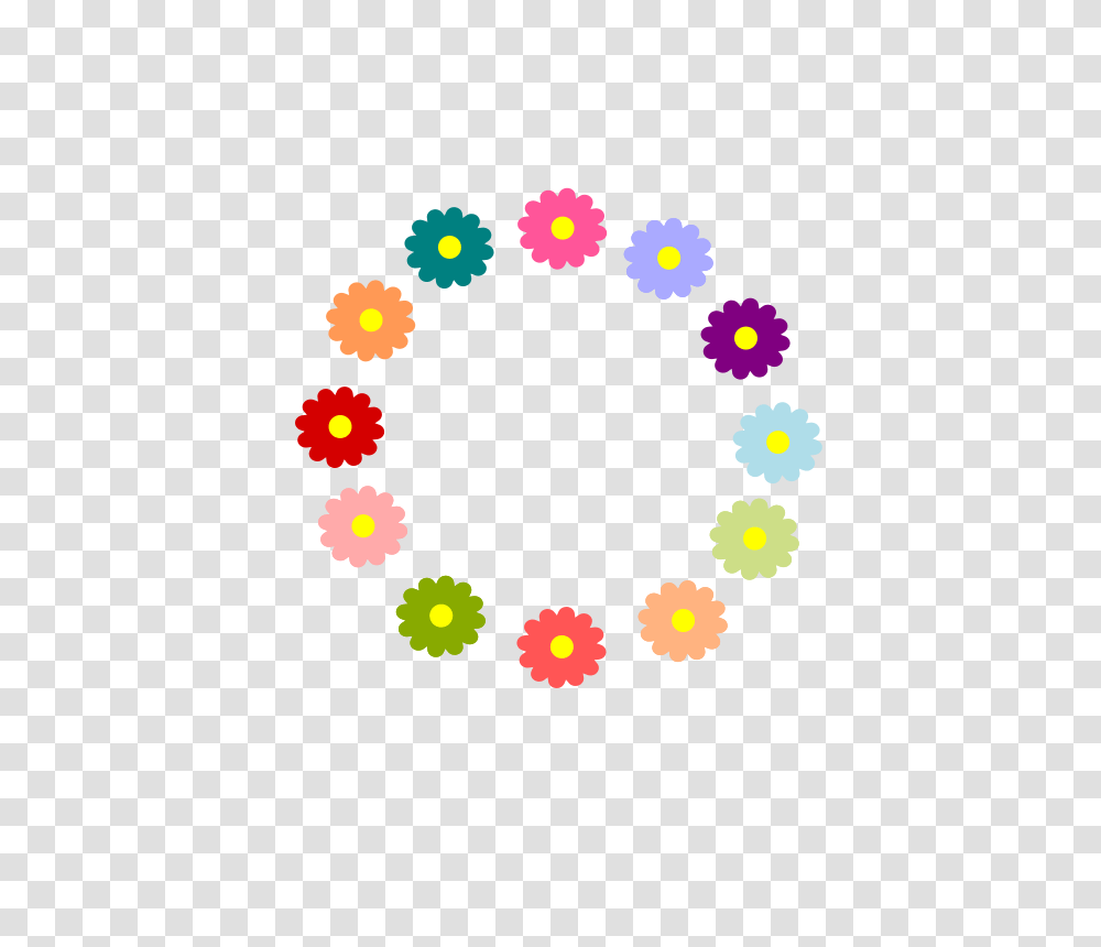 Free Clipart Rainbow Flower Wreath Cuteeverything, Pattern, Rug, Bowl Transparent Png