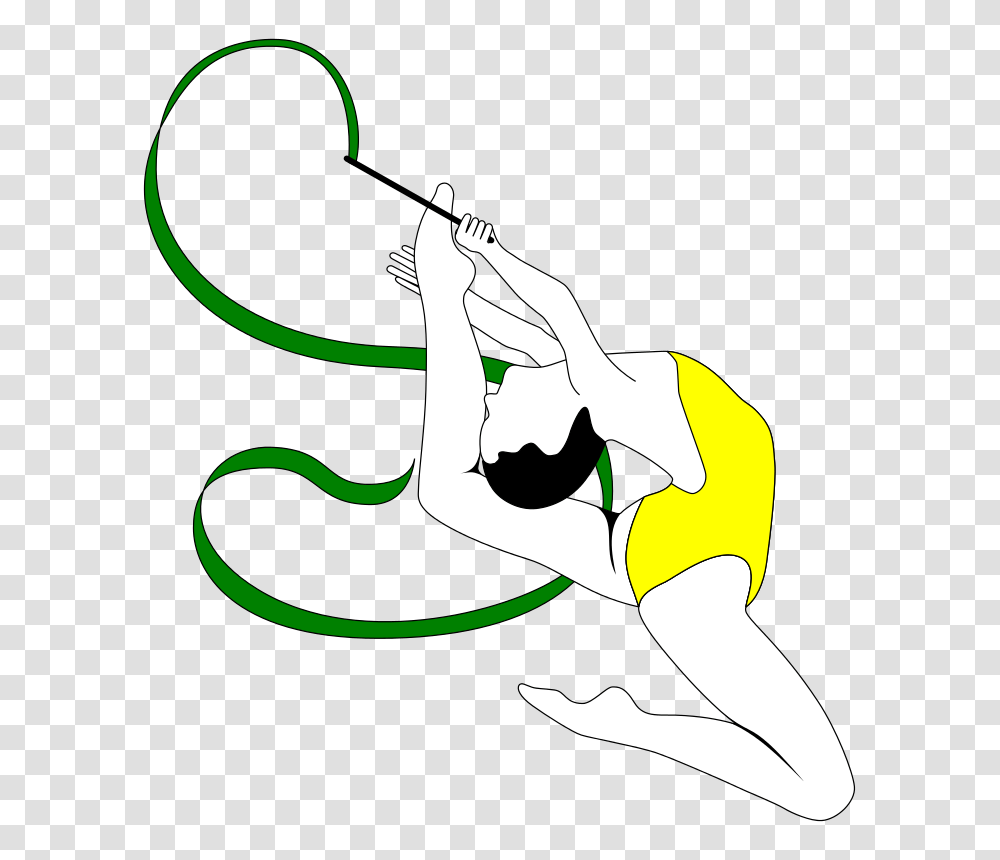 Free Clipart Rhythmic Gymnastics With Ribbon, Person, Human, Acrobatic, Leisure Activities Transparent Png