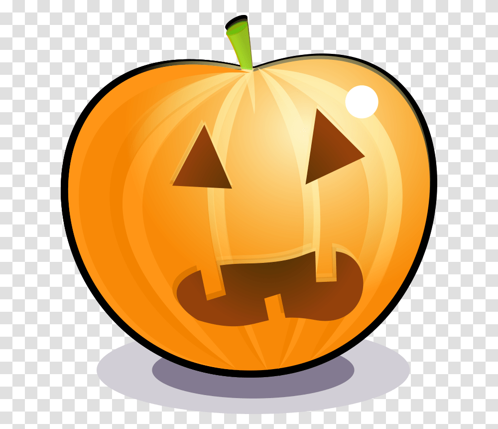 Free Clipart Scared Pumpkin Magnesus, Vegetable, Plant, Food, Lamp Transparent Png