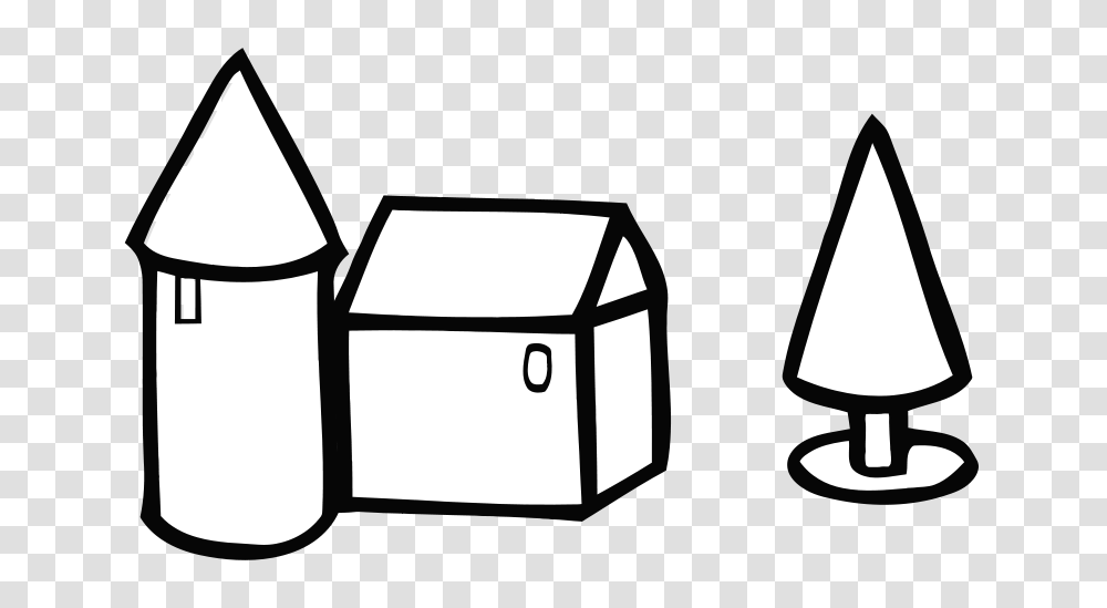 Free Clipart Simple Farm House, Lamp, Stencil, Box, Silhouette Transparent Png