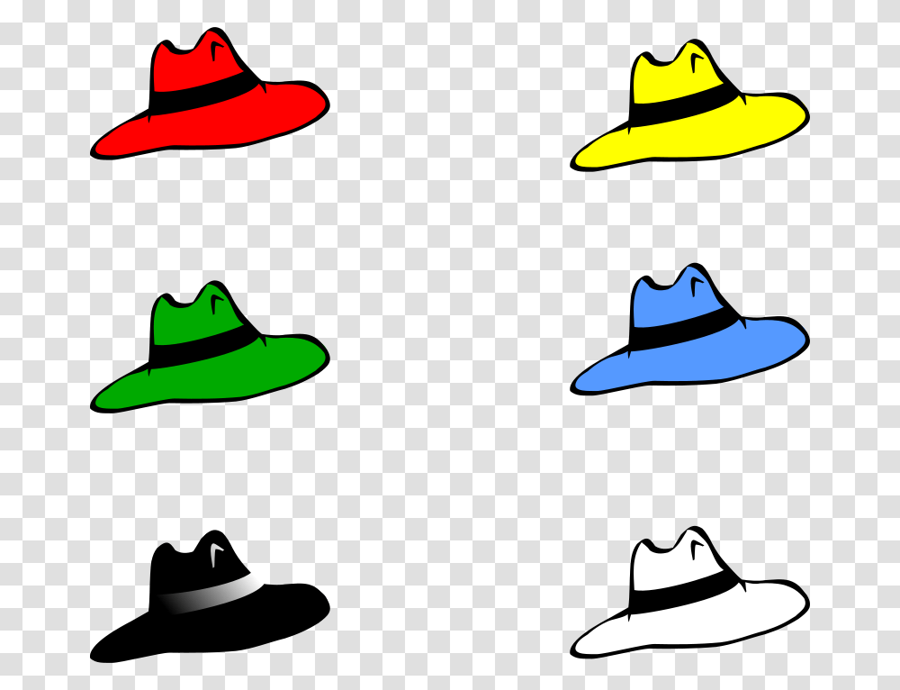 Free Clipart Six Hats Kattekrab, Sombrero, Sun Hat, Silhouette Transparent Png
