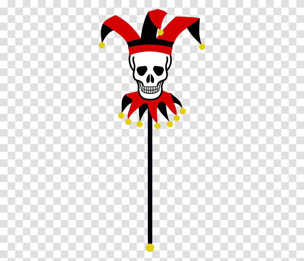 Free Clipart Skull Marotte, Performer, Pirate Transparent Png