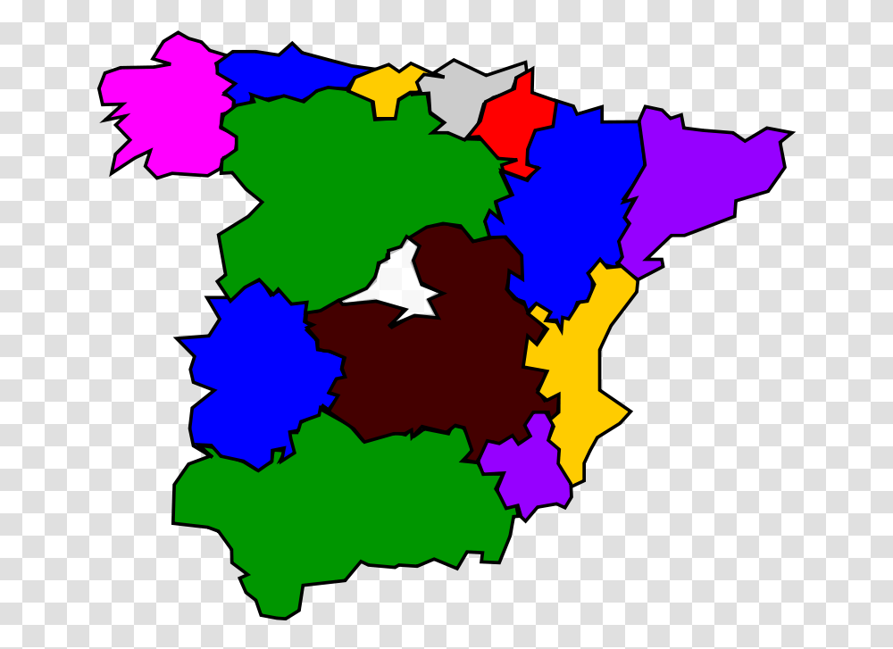 Free Clipart Spanish Regions Anonymous, Map, Diagram, Plot, Atlas Transparent Png