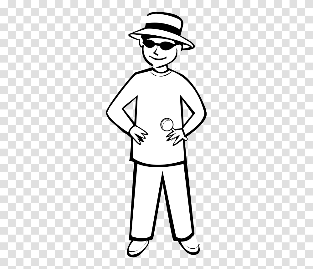 Free Clipart, Stencil, Person, Sunglasses, Hat Transparent Png