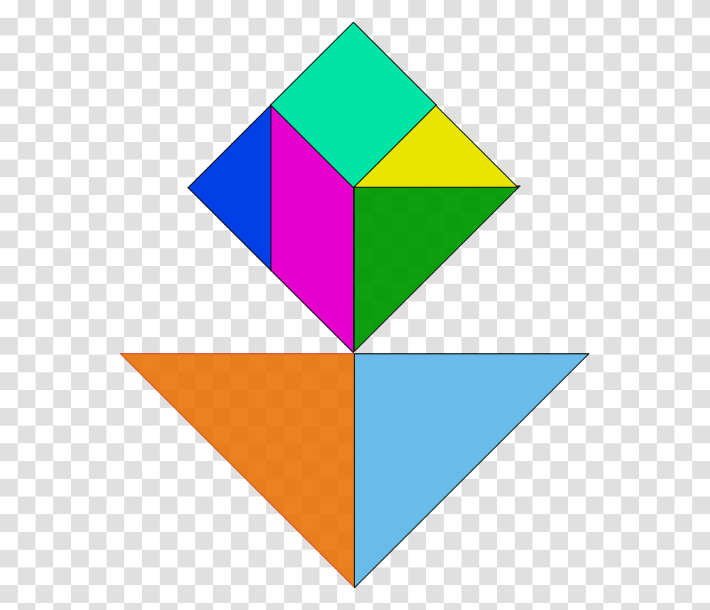 Free Clipart Tangram Yves Guillou, Triangle, Pattern, Toy, Kite Transparent Png