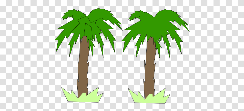 Free Clipart Toon Palm Tree Mehran Two Palm Trees Clip Art, Plant, Leaf, Poster, Advertisement Transparent Png