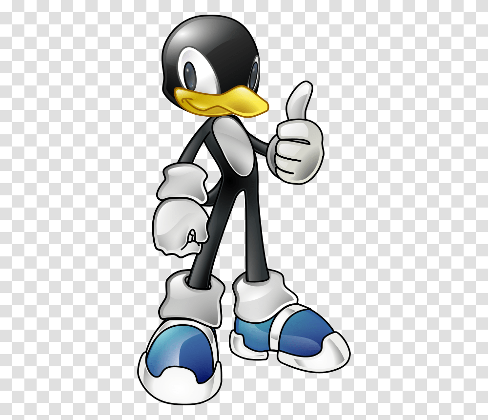 Free Clipart Tux The Penguin In Sonic Style El Sato, Helmet, Apparel, Hand Transparent Png