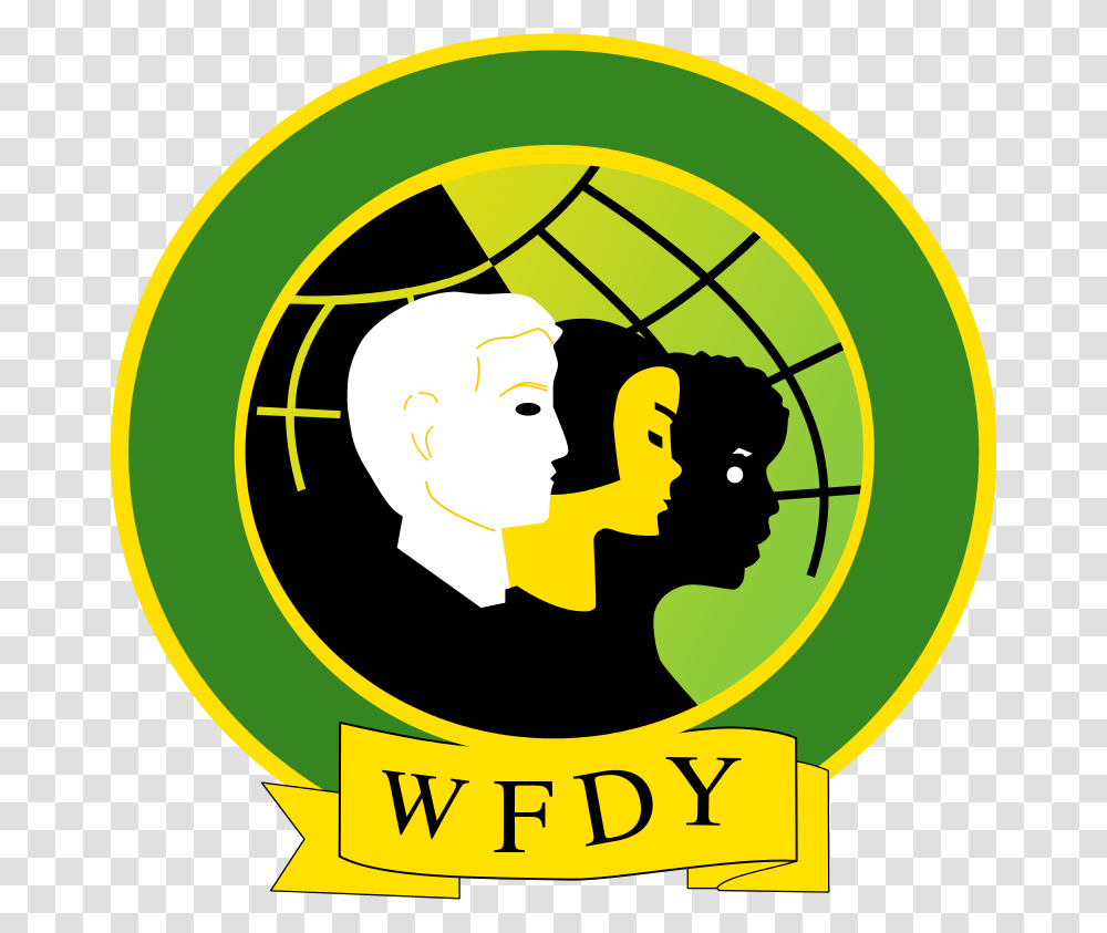 Free Clipart World Federation Of Democratic Youth Clagnar, Logo, Label Transparent Png