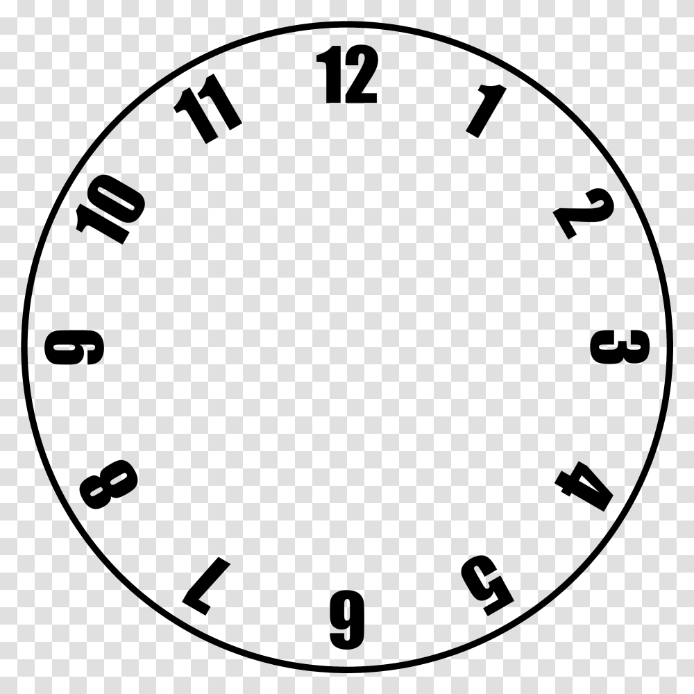 Free Clock Face Template Clock With No Hands No Background, Astronomy, Oval Transparent Png