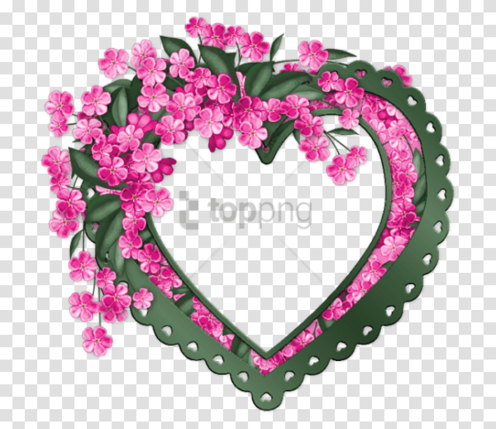 Free Coeur Vert Avec Des Fleurs Roses Blessed Happy Mothers Day Everyone, Apparel, Flower, Plant Transparent Png