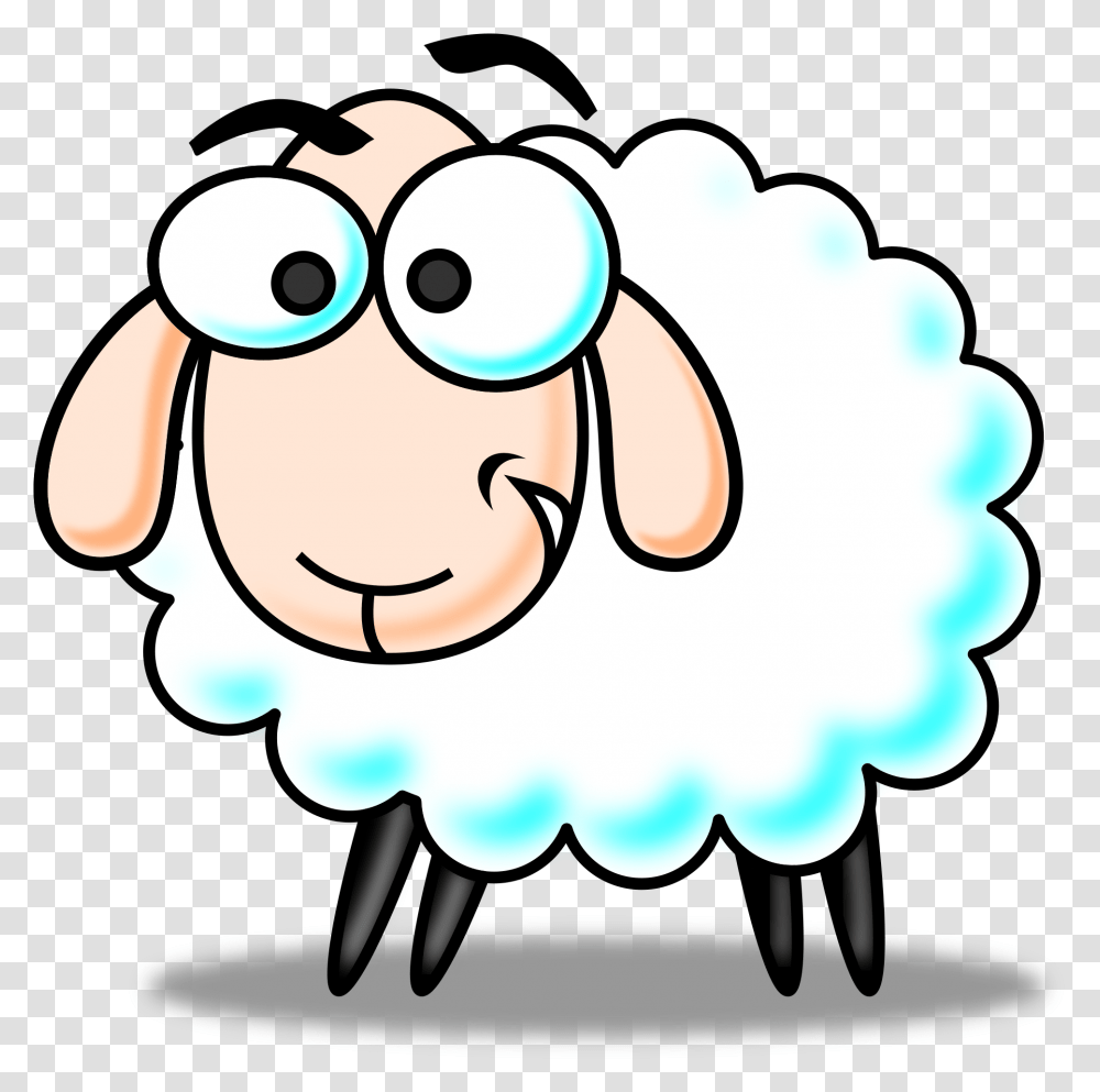 Free Colored Funny Cartoon Sheep Clipart Clipart And Sheep Clipart Free, Dentist Transparent Png
