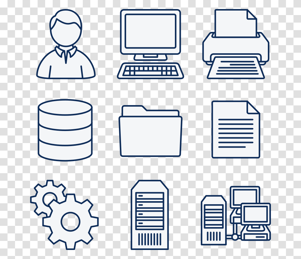 Free Computer Networking Icons, Machine Transparent Png