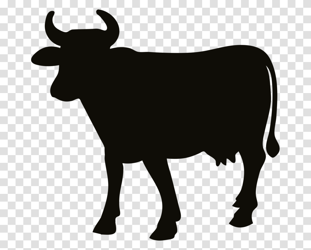 Free Cow Clipart Black And White Images, Mammal, Animal, Bull, Wildlife Transparent Png