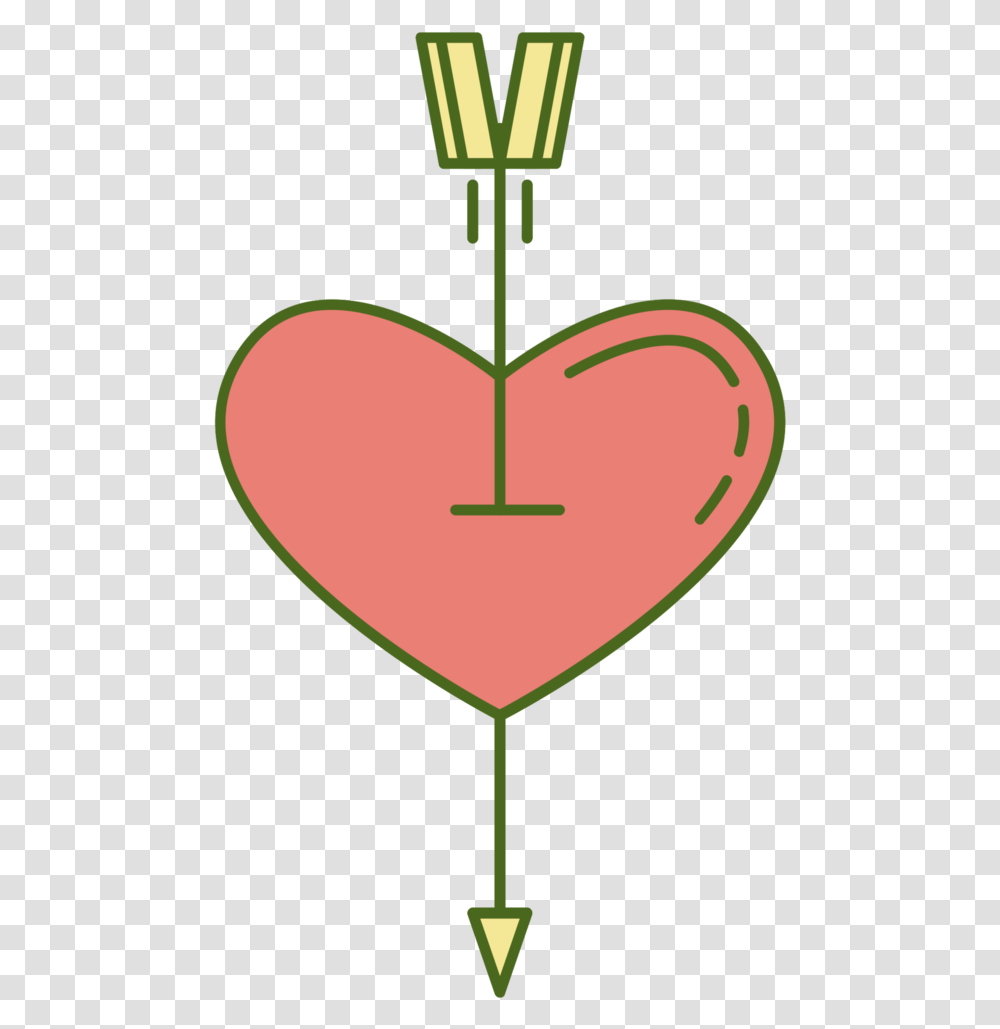 Free Cure Heart With Arrow Background Lovely, Plant, Ornament Transparent Png