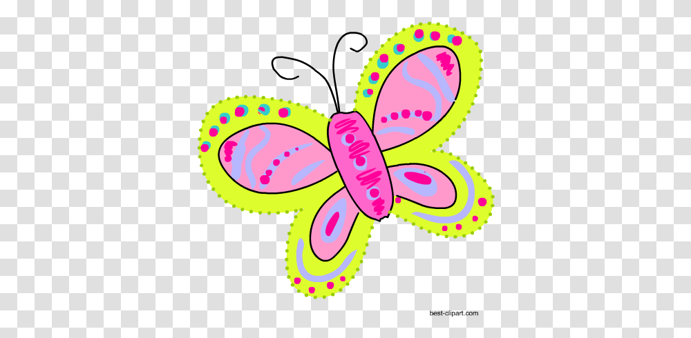 Free Cute Butterfly Clip Art Graphics Clip Art, Pattern, Rattle, Purple, Floral Design Transparent Png