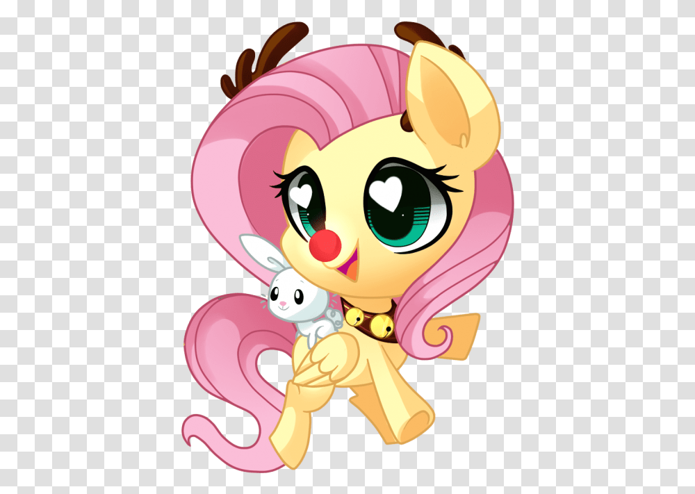 Free Cute Chibi Fluttershy Image With, Toy, Animal Transparent Png