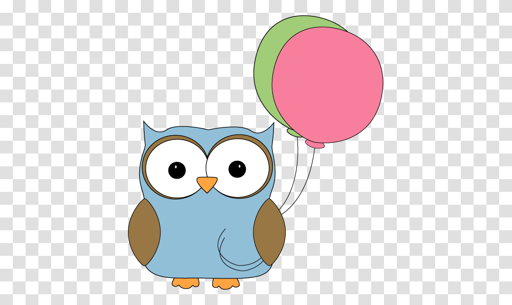 Free Cute Clip Art Owl With Balloons Clip Art Image, Bird, Animal, Fowl, Poultry Transparent Png