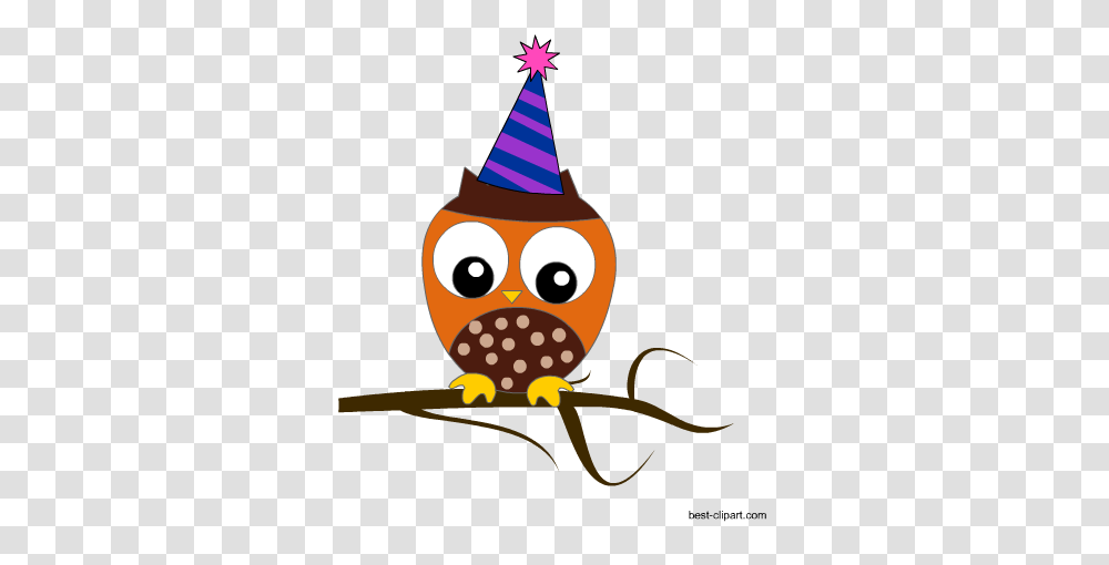 Free Cute Owl Clip Art Images Illstrations And Graphics, Apparel, Party Hat Transparent Png
